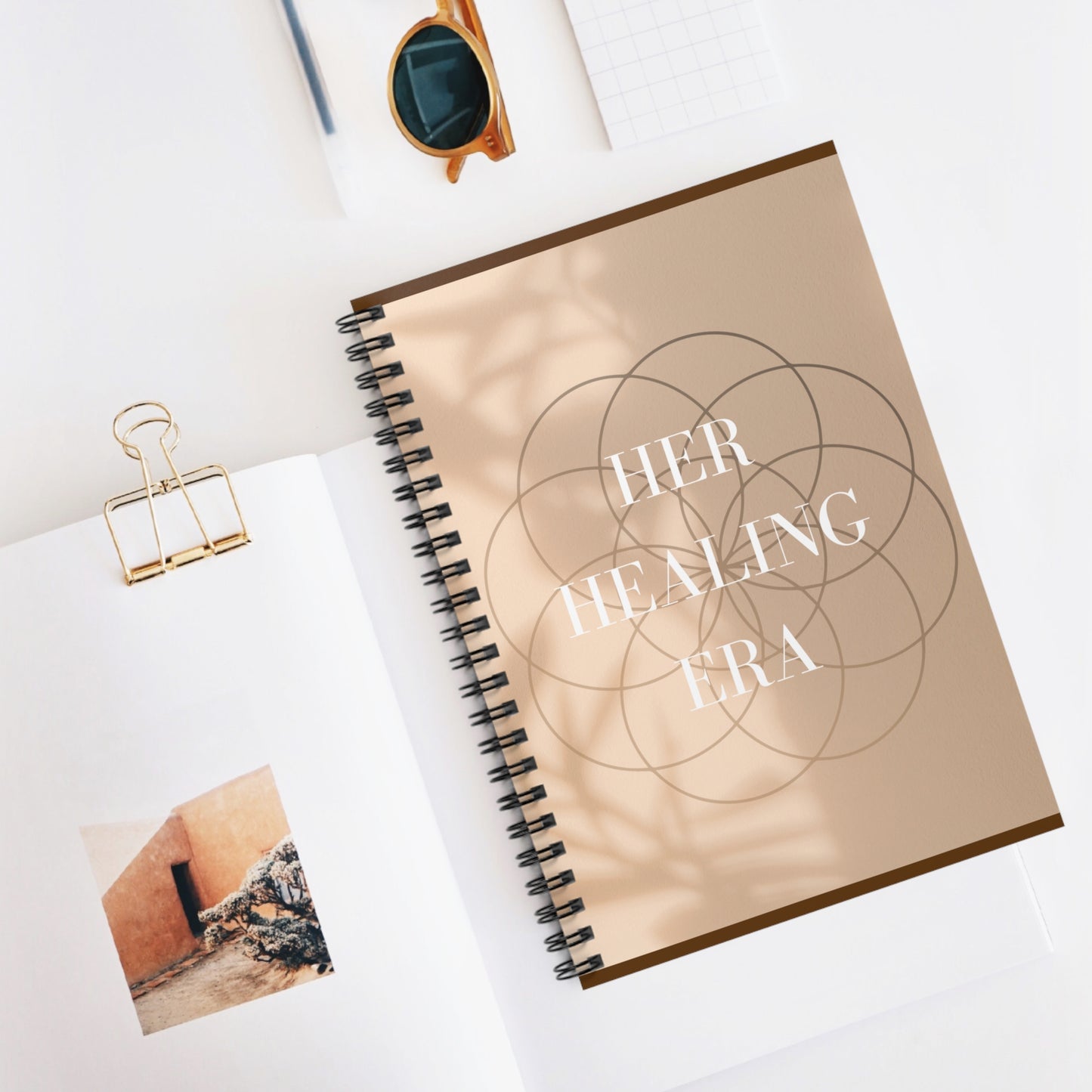 Healing Era Spiral Notebook - Inspirational Journal, Gratitude Journal, Self-Care Notebook, Mindfulness Diary, Wellness Gift