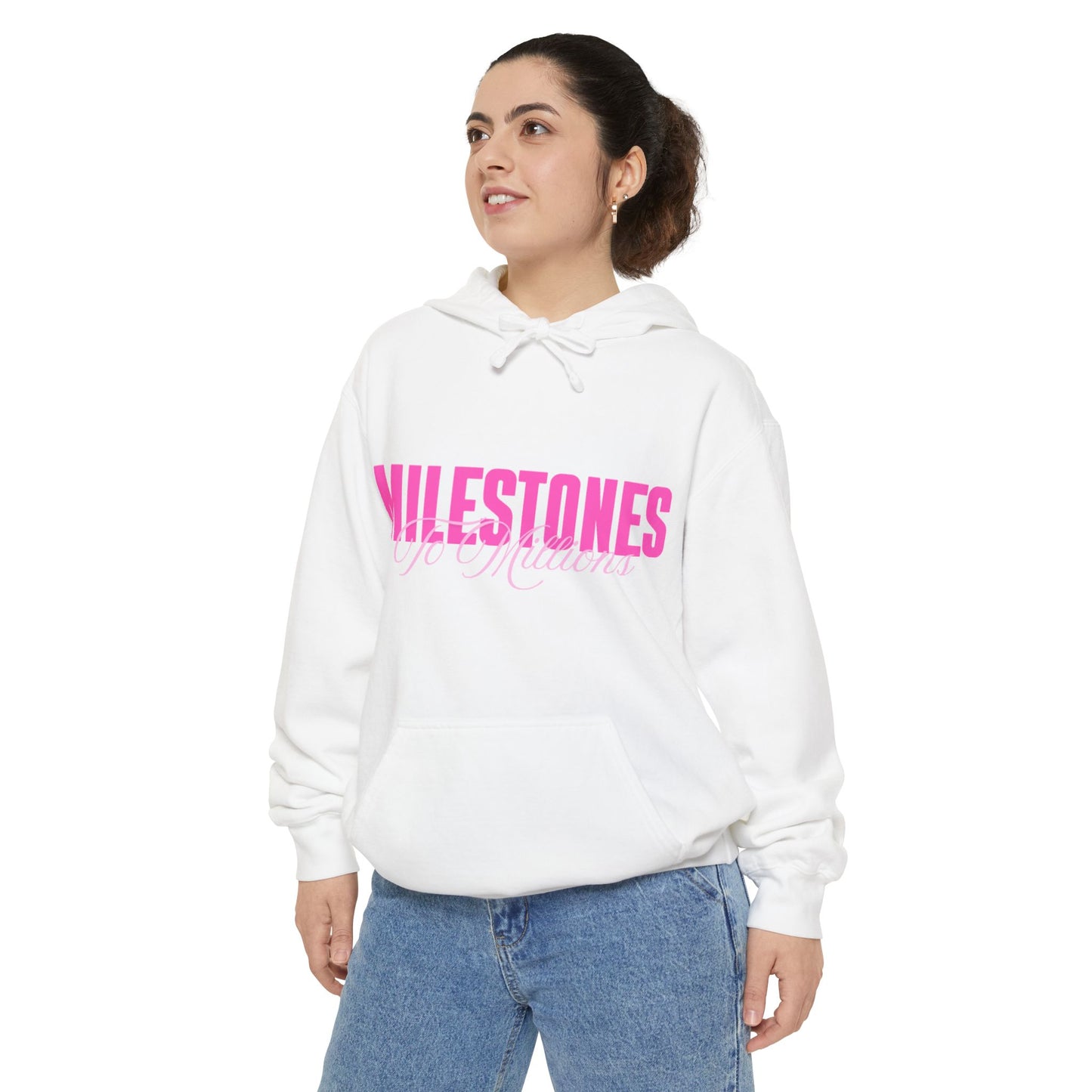 Milestones Garment-Dyed Hoodie | Unisex Pullover, Cozy Sweatshirt, Birthday Gift, Casual Wear, Celebration, Unique Gift Idea