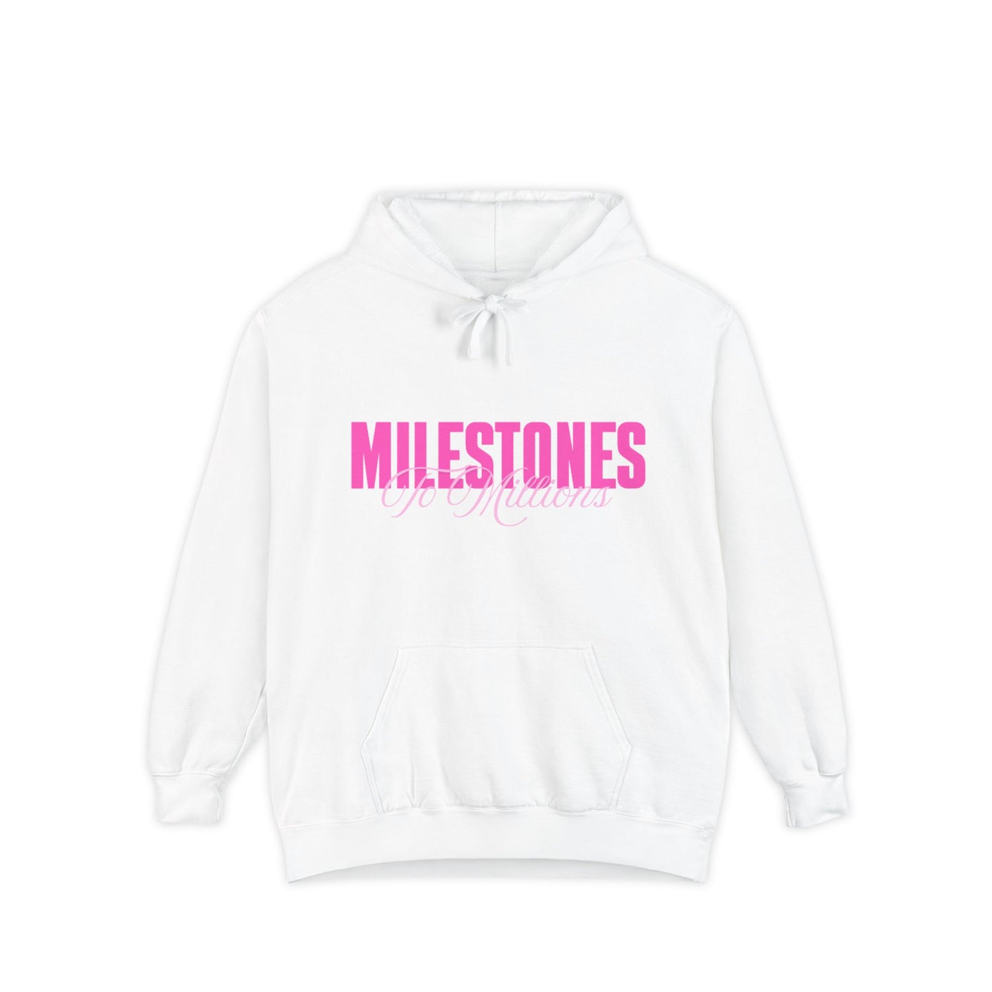 Milestones Garment-Dyed Hoodie | Unisex Pullover, Cozy Sweatshirt, Birthday Gift, Casual Wear, Celebration, Unique Gift Idea