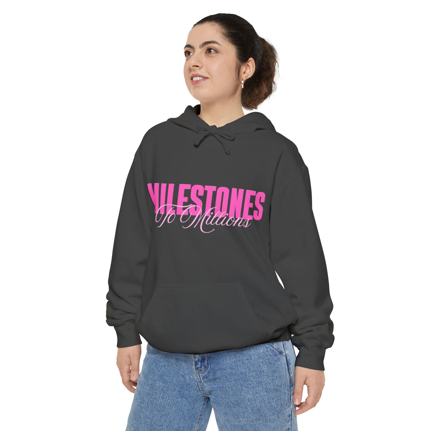 Milestones Garment-Dyed Hoodie | Unisex Pullover, Cozy Sweatshirt, Birthday Gift, Casual Wear, Celebration, Unique Gift Idea